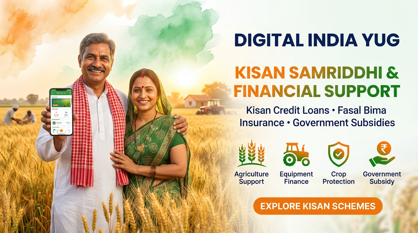 Digital India Yug — Kisan Samriddhi, Crop Loans, Fasal Bima Insurance & Government Subsidies