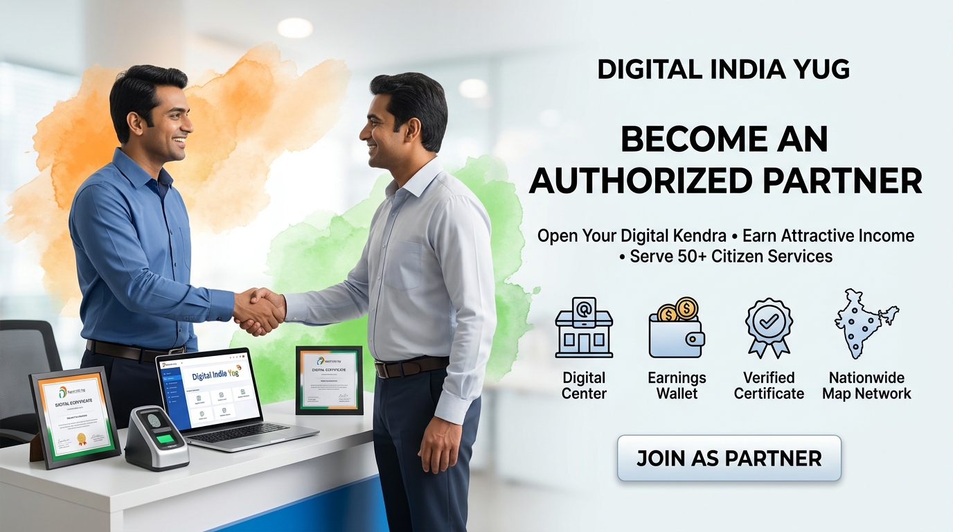Digital India Yug — Become an Authorized Partner, Open Digital Kendra & Earn Attractive Monthly Income